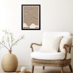 Quadro Bauhaus Marrom e Bege - Wall Wave