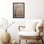 Quadro Bauhaus Marrom e Preto - Solar Mesh