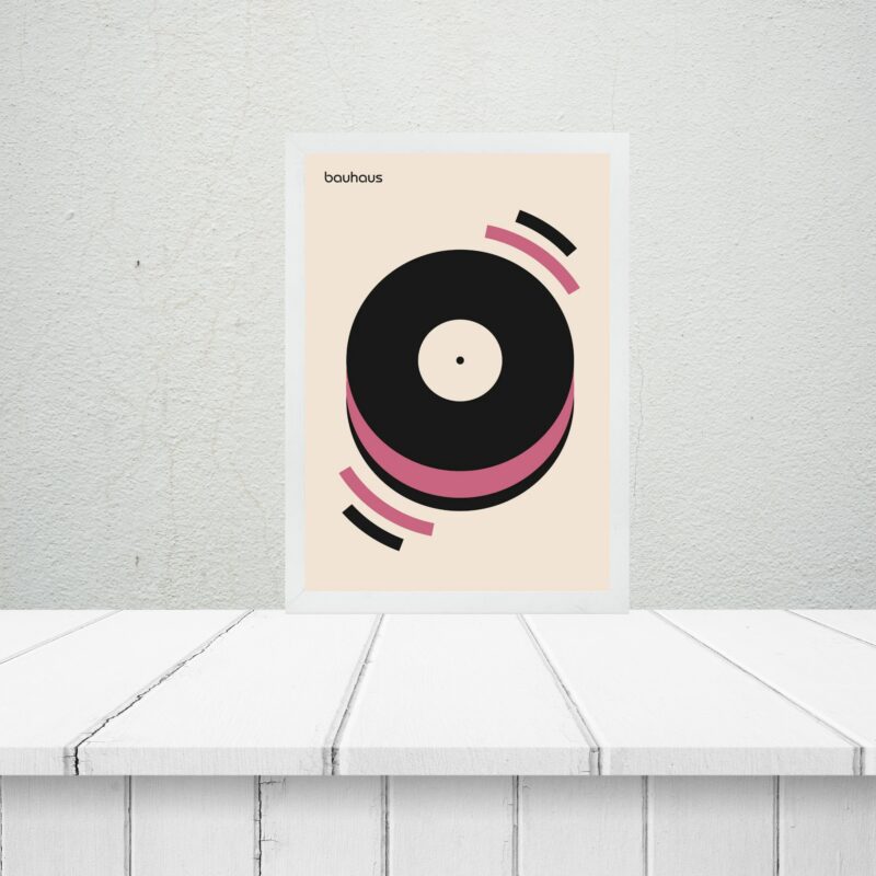 Quadro Bauhaus Pink Poster - Musical Happiness