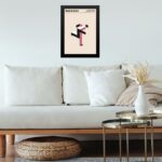 Quadro Bauhaus Pink Poster - Running Man