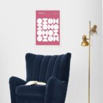 Quadro Bauhaus Pink Poster - Upset Circles
