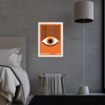 Quadro Bauhaus Poster Olho Laranja