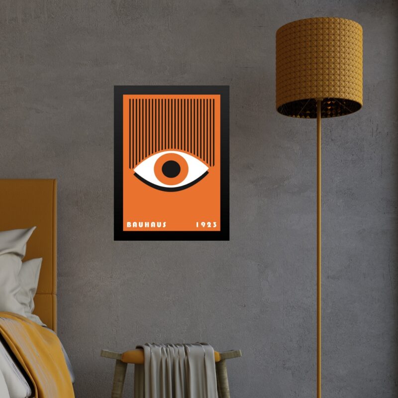 Quadro Bauhaus Poster Olho Laranja