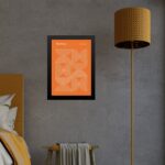 Quadro Bauhaus orange Laranja - Inverted Circles