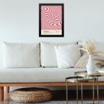 Quadro Bauhaus pink poster - Hypnotic Silk