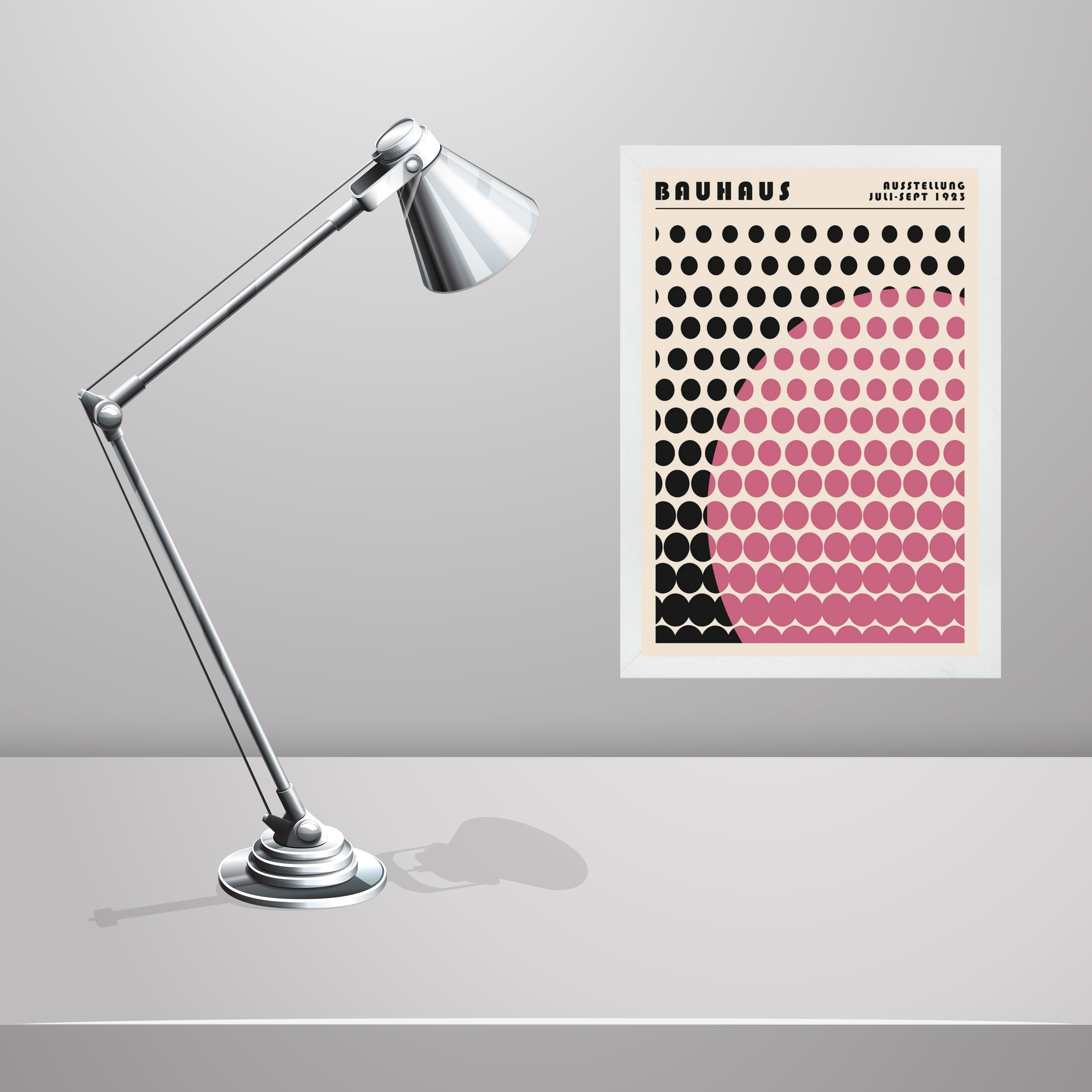 Quadro Bauhaus pink vintage - Solar Mesh