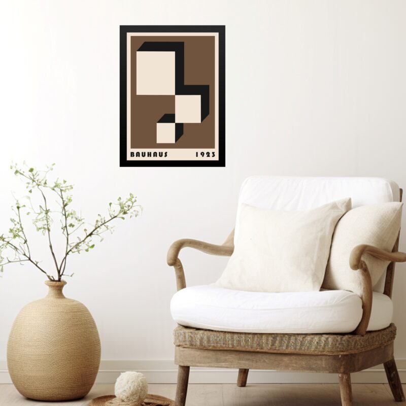 Quadro Bauhaus poster - Descending Blocks