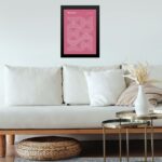 Quadro Bauhaus poster - Inverted Circles Pink