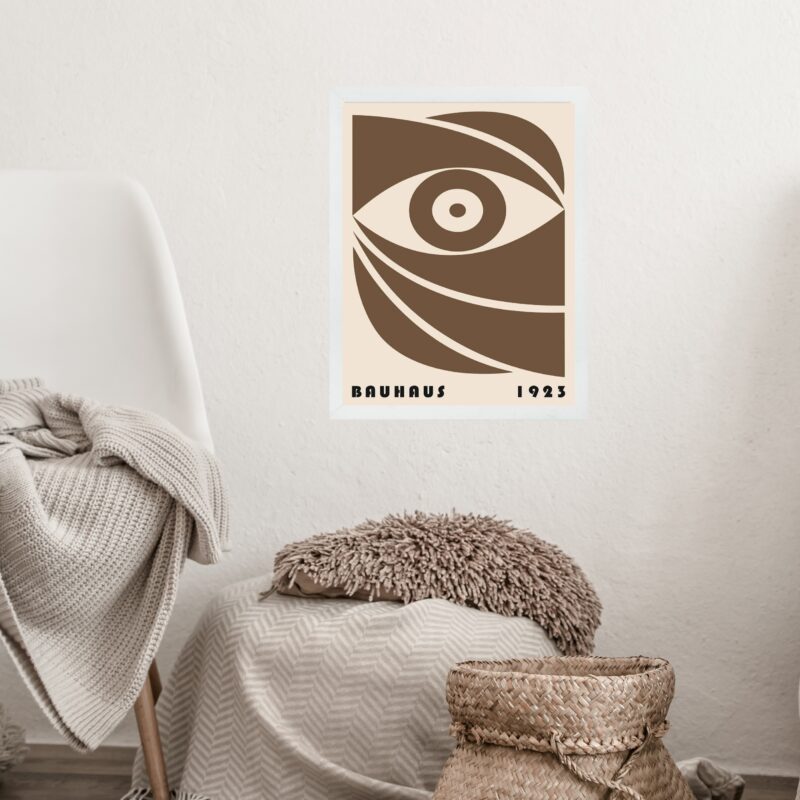 Quadro Bauhaus poster Marrom - Bauhaus Eye