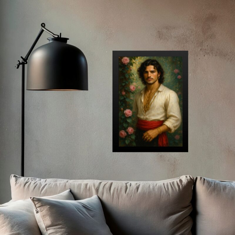 Quadro Cigano Wladimir Com Flores