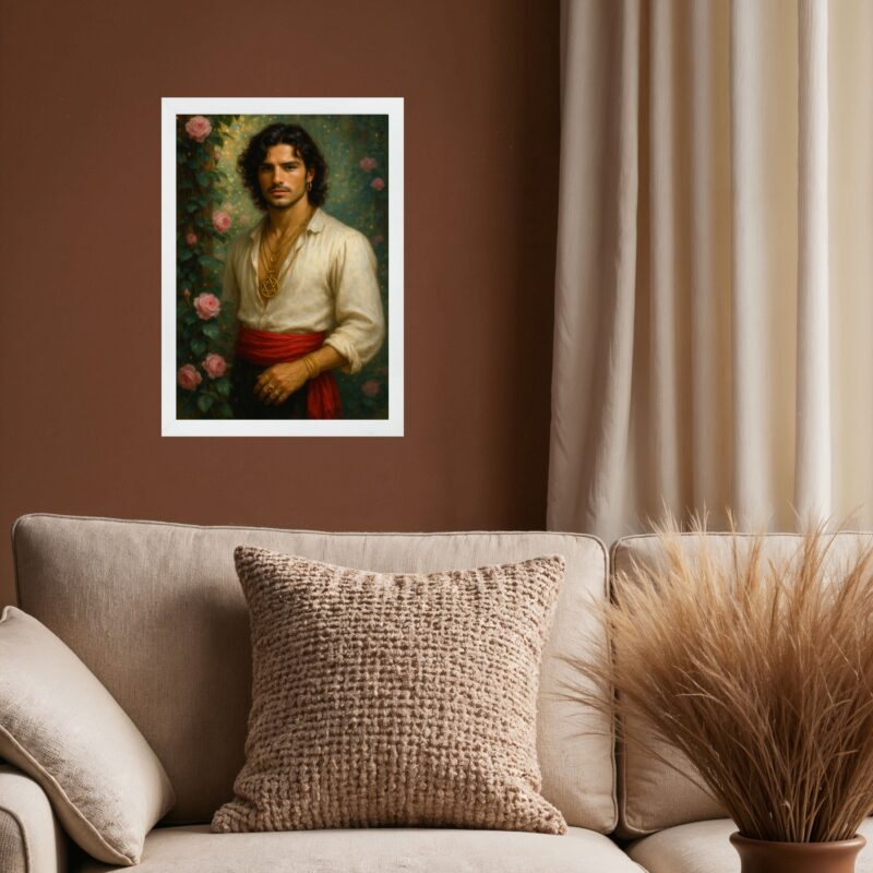 Quadro Cigano Wladimir Com Flores