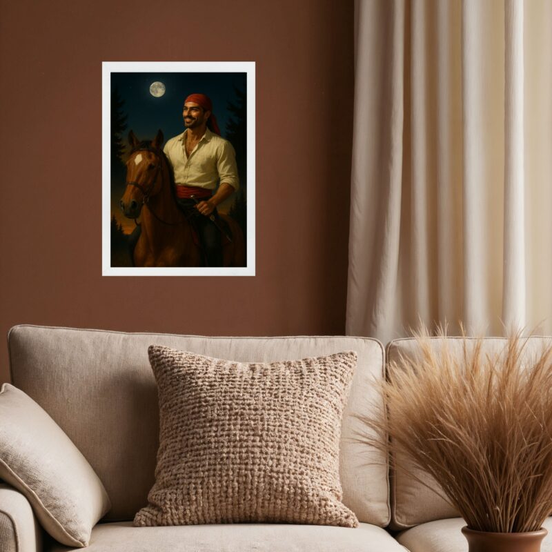 Quadro Cigano Wladimir No Cavalo
