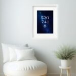 Quadro Código Do Dinheiro Grabovoi- 60x48 Cm