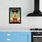 Quadro Cozinha Retro Hamburger - Pin Up