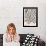 Quadro Decorativo Bauhaus Cinza - Ondas