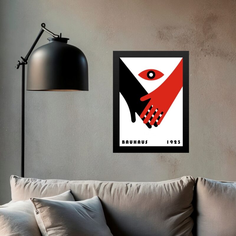 Quadro Decorativo Bauhaus - De Mãos Dadas
