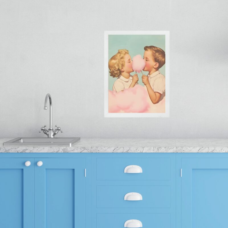 Quadro Decorativo Cozinha Crianças Algodão Doce