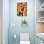 Quadro Decorativo De Banheiro Pin Up Quadrinhos