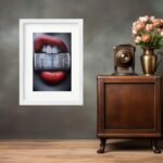 Quadro Decorativo Dinheiro Boca - 60 x 48 Cm