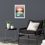 Quadro Decorativo Florida - Flamingos