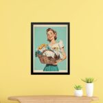 Quadro Decorativo Lavanderia Retrô Pin Up Girl