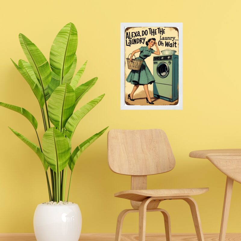 Quadro Decorativo Lavanderia Vintage Alexa