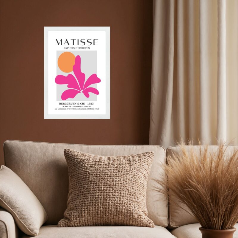 Quadro Decorativo Matisse - Flor Rosa