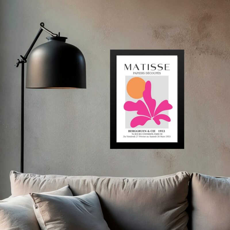 Quadro Decorativo Matisse - Flor Rosa
