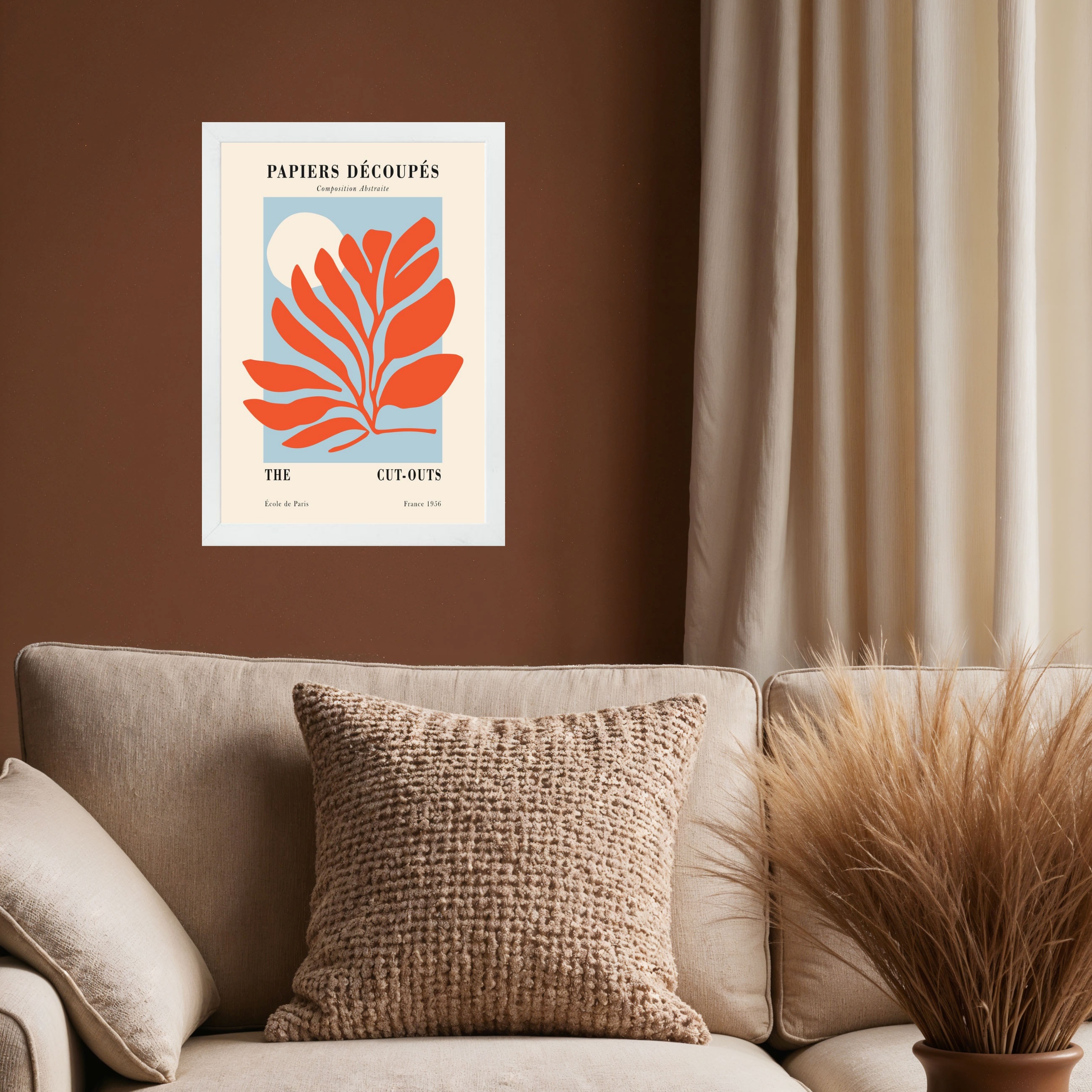 Quadro Decorativo Matisse - Folha Laranja