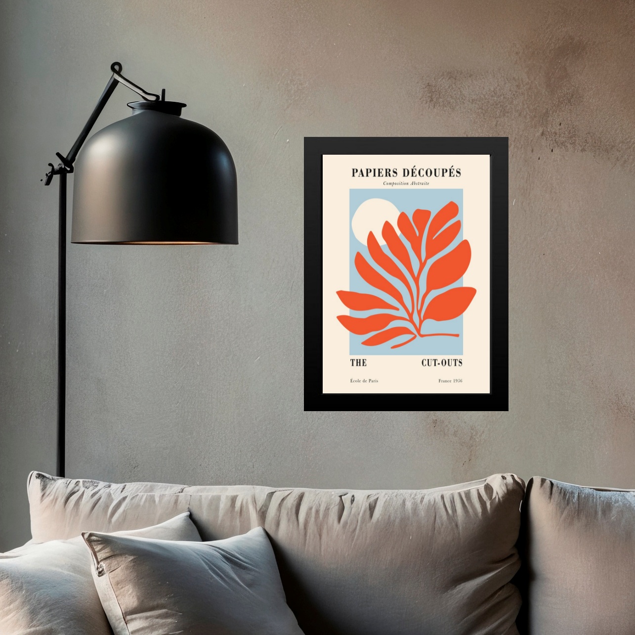 Quadro Decorativo Matisse - Folha Laranja