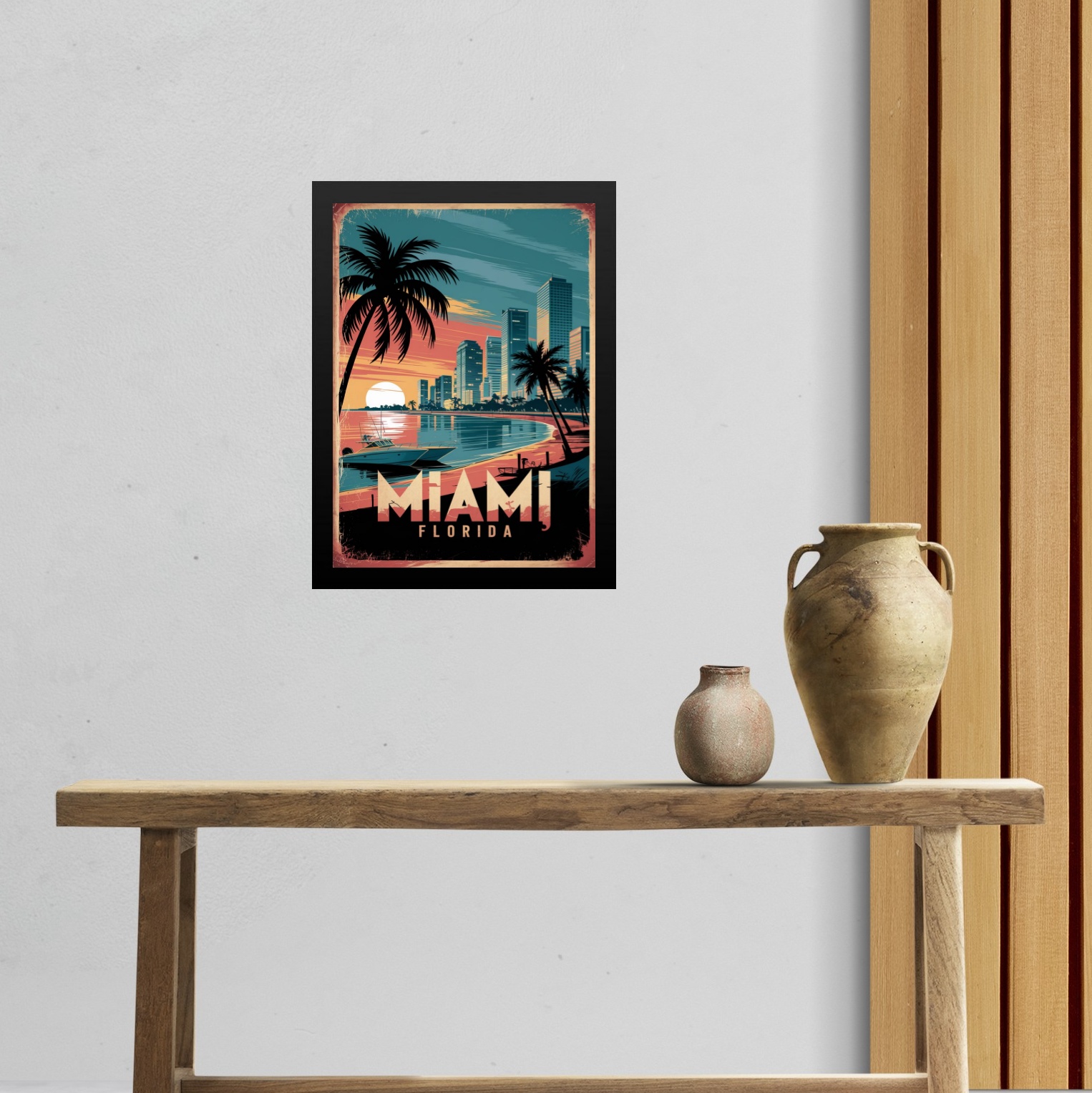 Quadro Decorativo Miami Florida