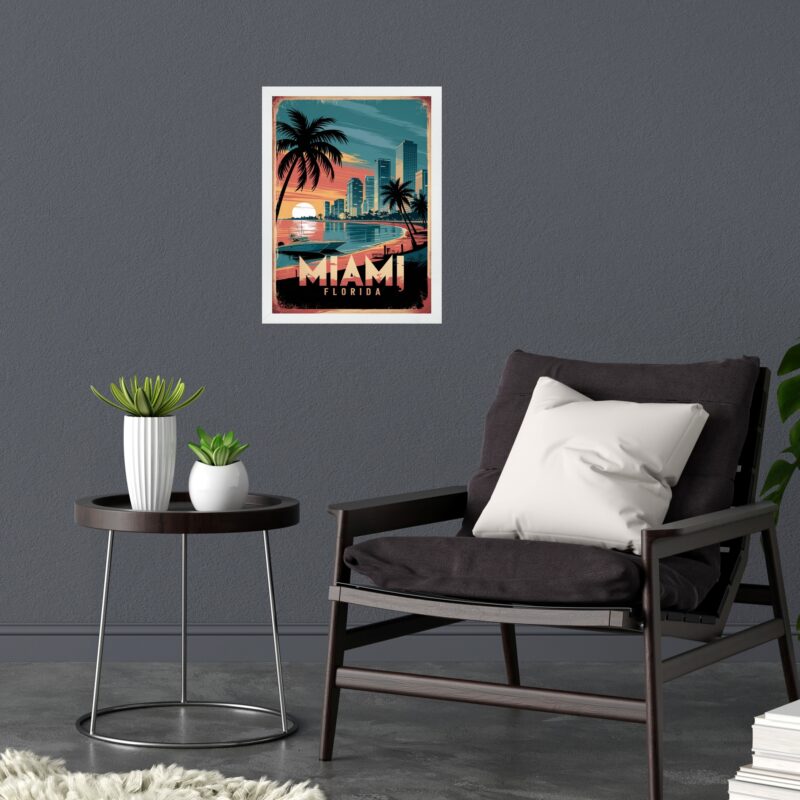 Quadro Decorativo Miami Florida