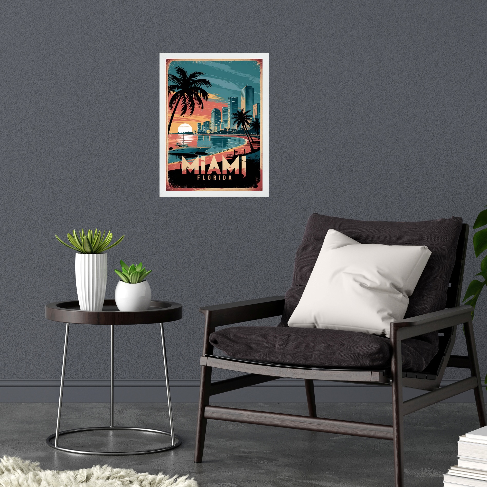 Quadro Decorativo Miami Florida