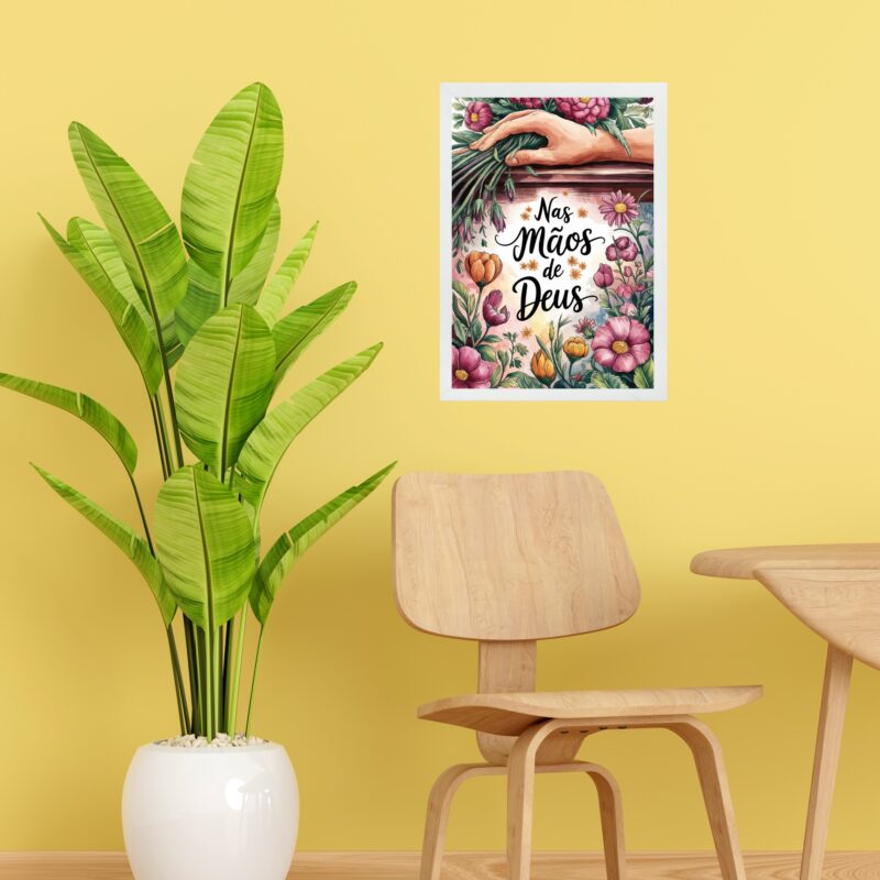 Quadro Decorativo Nas Mãos De Deus