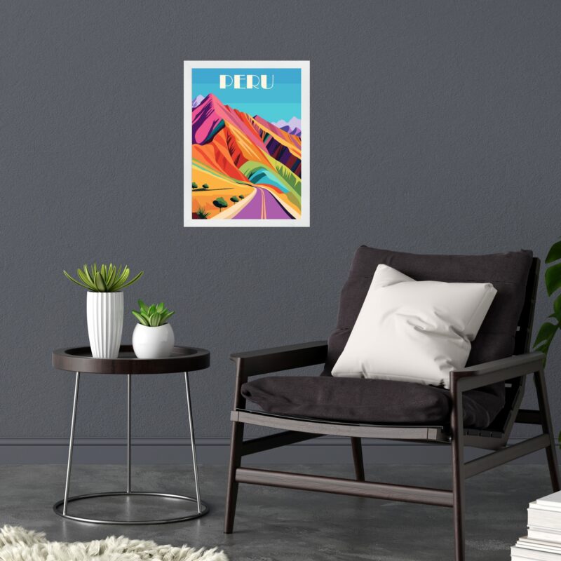 Quadro Decorativo Peru Travel Poster