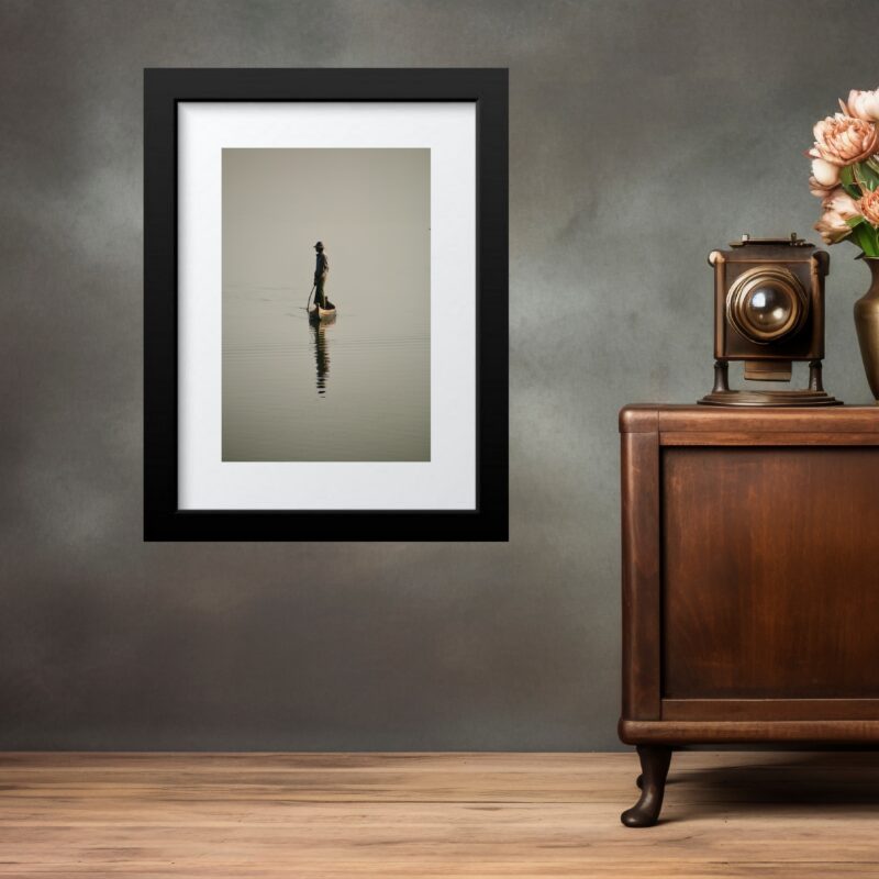 Quadro Decorativo Pescador - 60 x 48 Cm