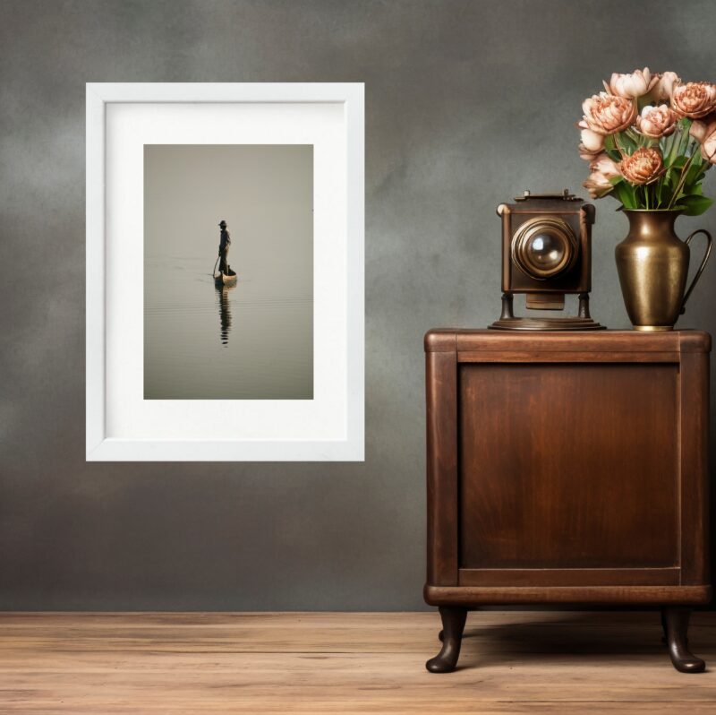 Quadro Decorativo Pescador - 60 x 48 Cm