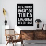 Quadro Decorativo Rio de Janeiro - Bairros