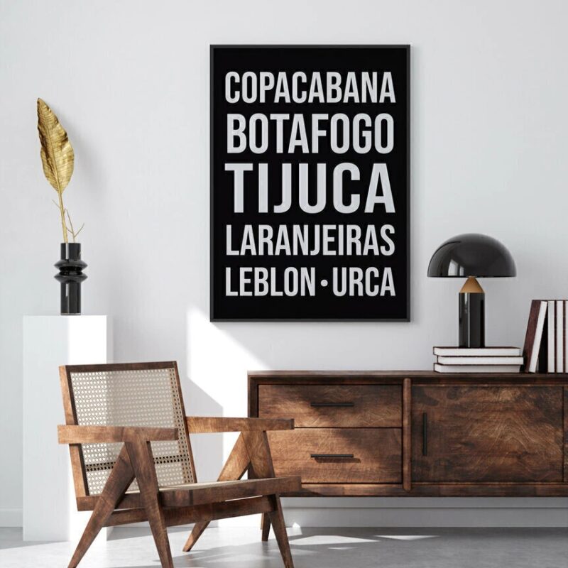 Quadro Decorativo Rio de Janeiro - Bairros