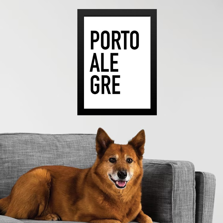Quadro Decorativo Tipografia Porto Alegre