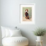Quadro Efeito Pintura Beagle- 60x48 Cm