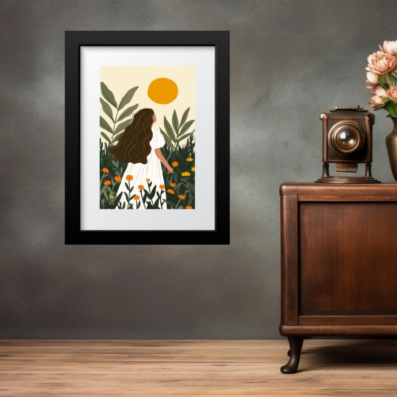 Quadro Interação Com a Lua- 60x48 Cm