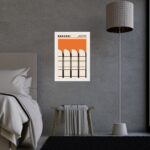 Quadro Laranja Bauhaus - Arquitetura