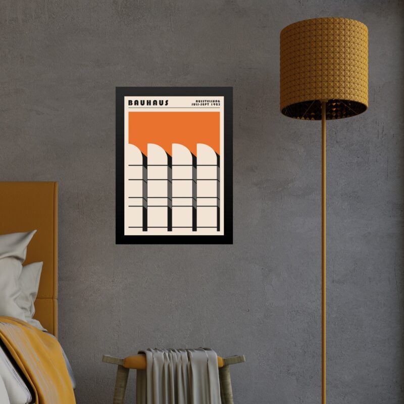 Quadro Laranja Bauhaus - Arquitetura