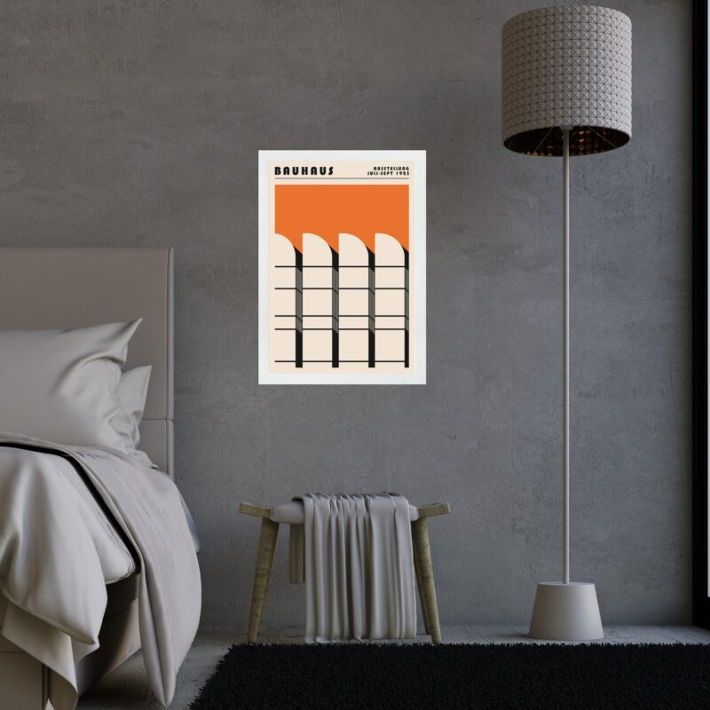 Quadro Laranja Bauhaus - Arquitetura