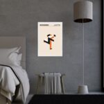 Quadro Laranja Bauhaus - Running Man