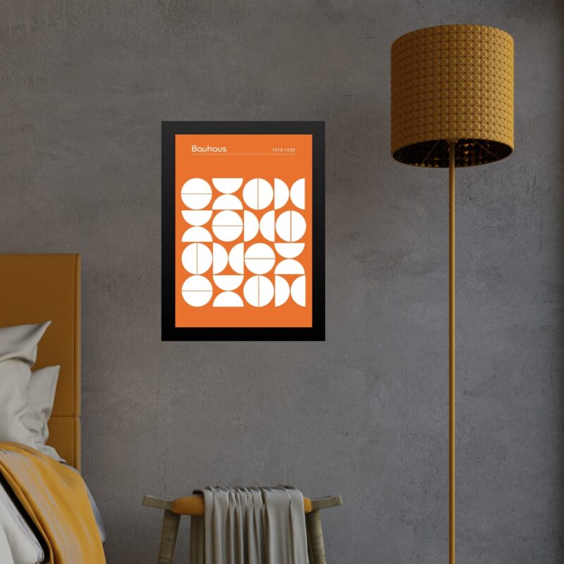 Quadro Laranja Bauhaus - Upset Circles