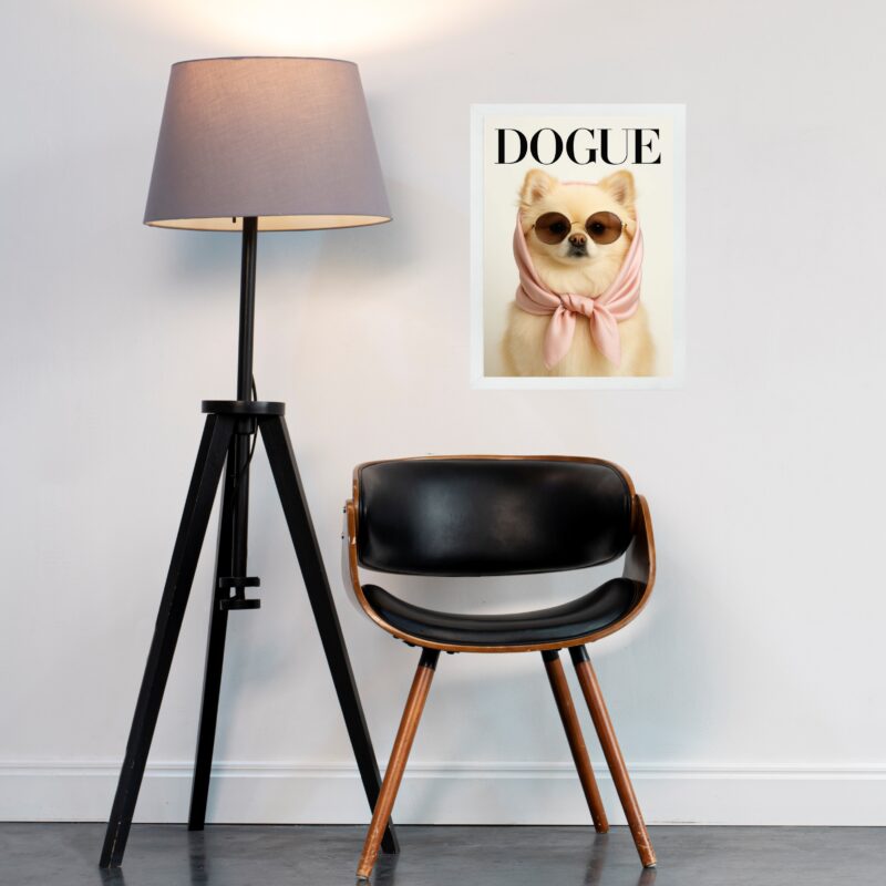 Quadro Lulu Da Pomerania Fashion Capa De Revista