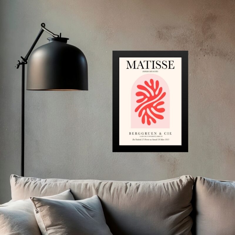 Quadro Matisse Coral Cúpula Vermelho
