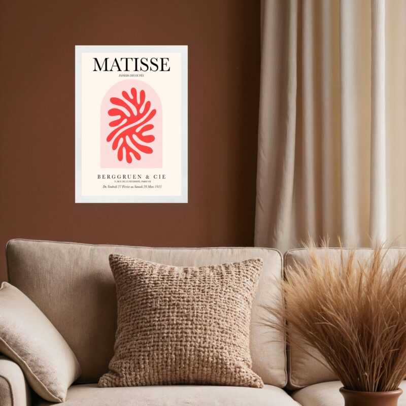 Quadro Matisse Coral Cúpula Vermelho